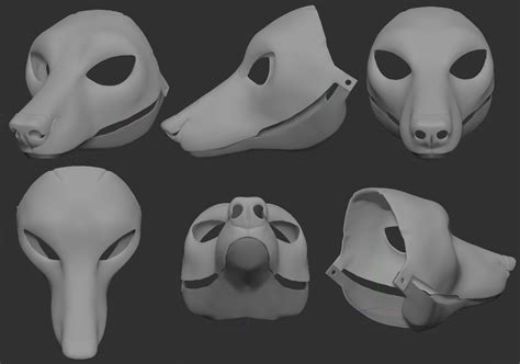 3d fursuit base|fursuit head base 3d printable.